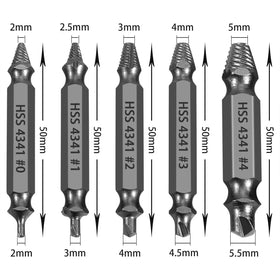 Newte set features drill side and spiral side for removal.