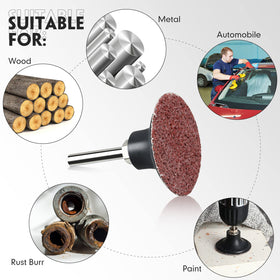 Newwiee sanding discs deliver polished finish on metal and wood.