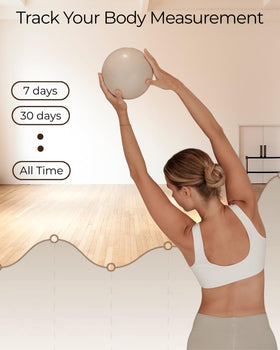 NEXABRIDGE measurements sync with app for real-time progress tracking.