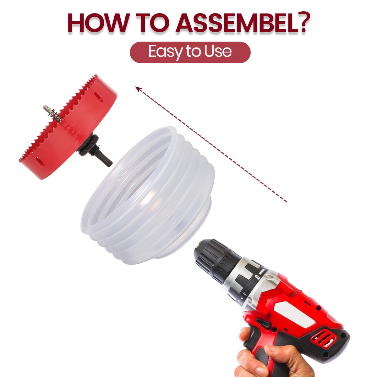 Nexigins ceiling cut with 6-inch hole saw