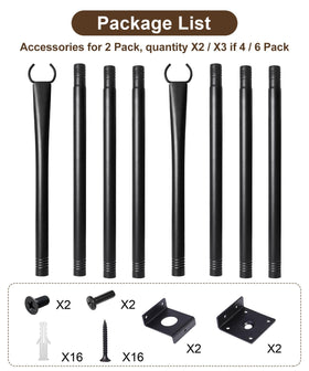 Nexillumi patio garden light poles enhance evening decor and curb appeal.