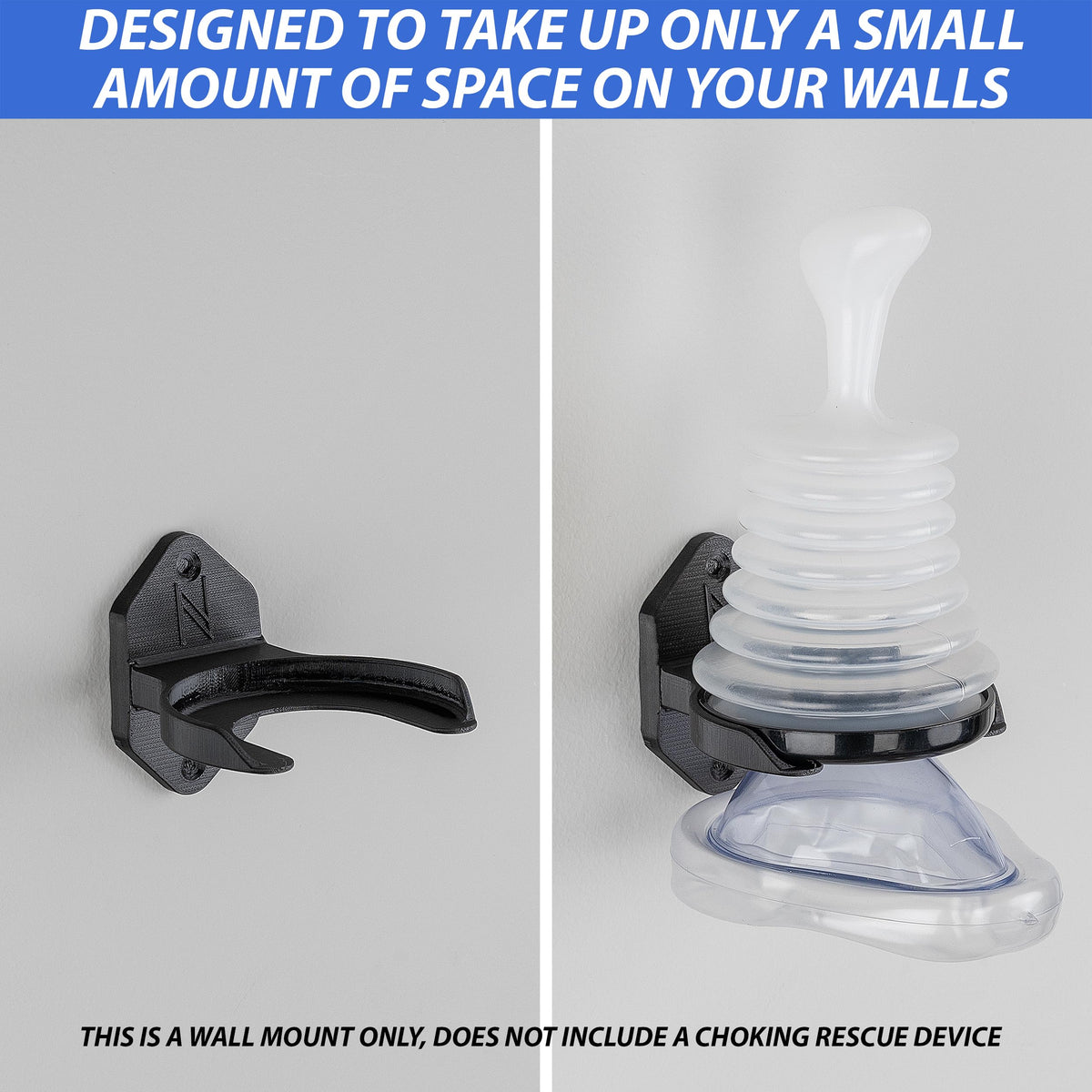 NexisN installation combines screws and adhesive strips for versatile mounting.
