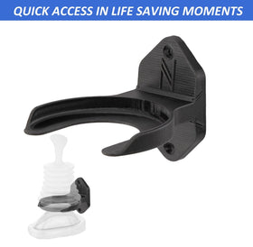NexisN secure-fit wall mount for reliable daily access to rescue devices.
