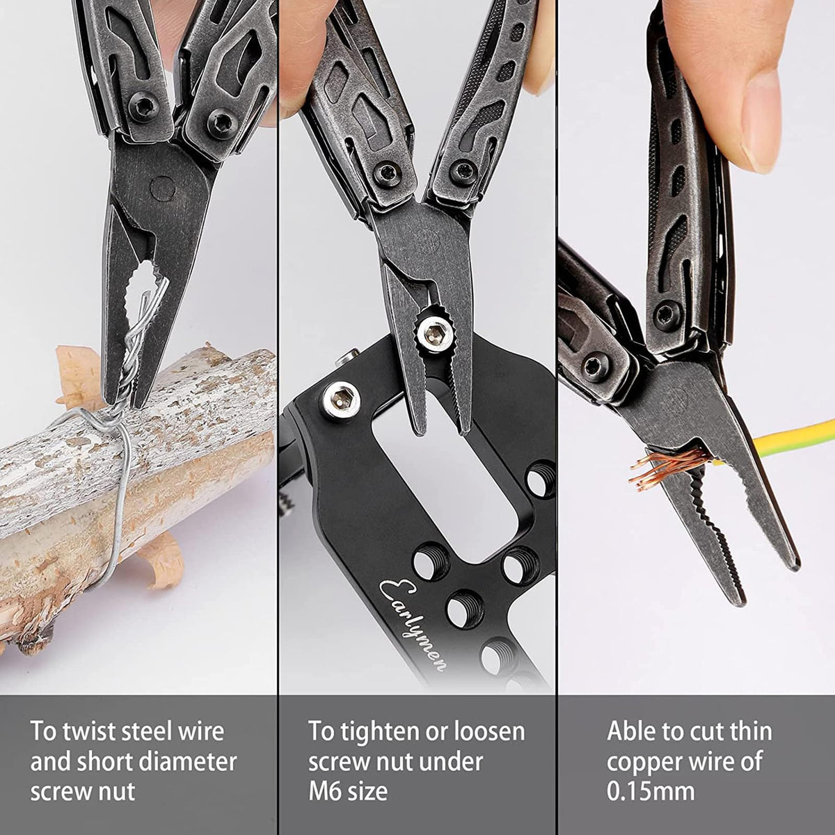 NEXTOOL Nextool EDC multitool with nail file for quick maintenance.