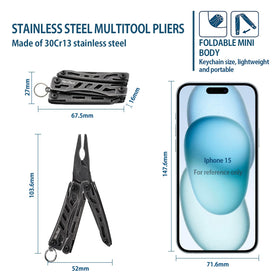 NEXTOOL Nextool EDC multitool with scissors for precise cuts anywhere.