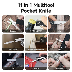 NexTool Knight K30 serrated scissors, fast cuts for fabric and rope.
