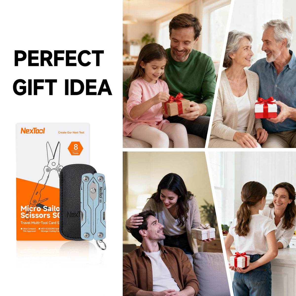 NexTool Micro Sailor Scissors S0 gift-ready packaging for outdoors enthusiasts