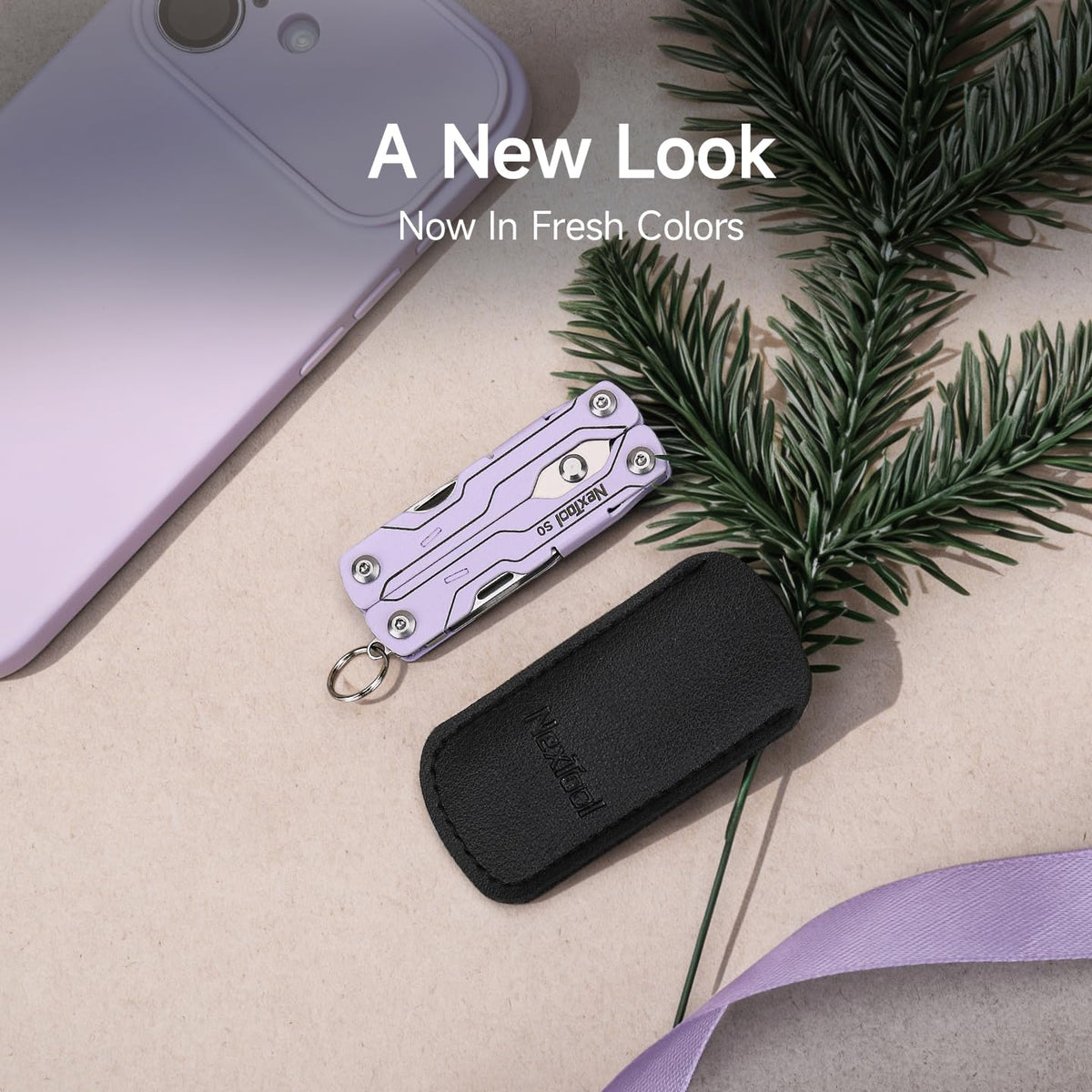 NexTool Micro Sailor Scissors S0 leather pouch included for gifting.