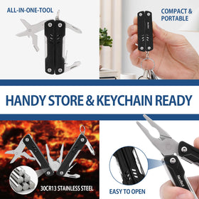 NexTool Mini Multitool scissors ready for quick on-site cuts.