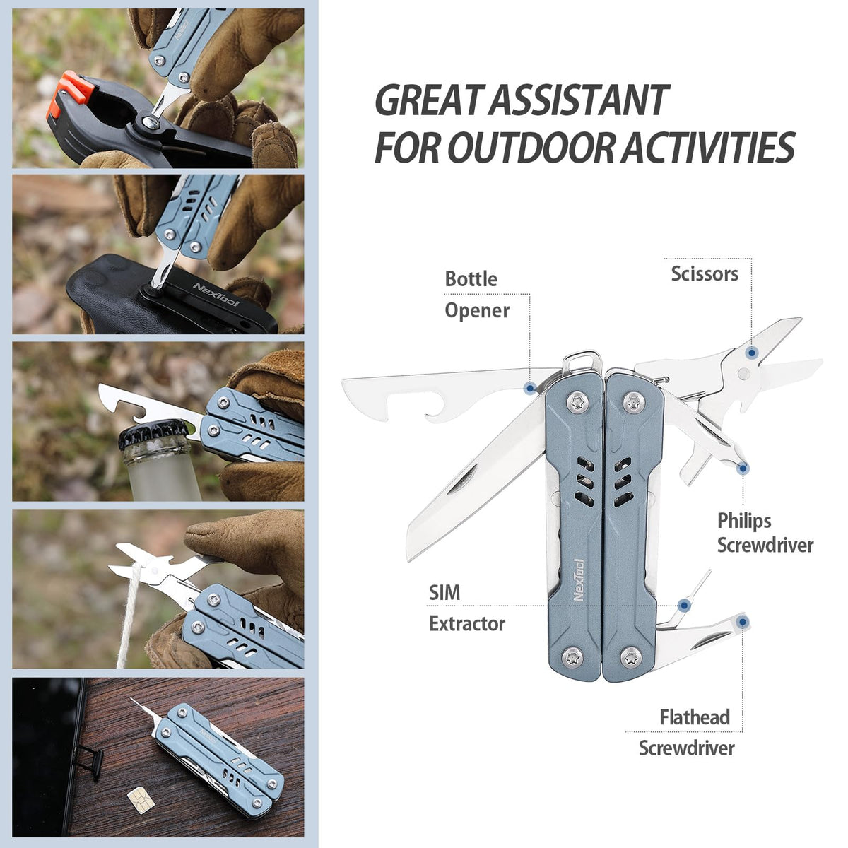 NexTool Mini Sailor S11 durable design handles high-strength tasks outdoors.
