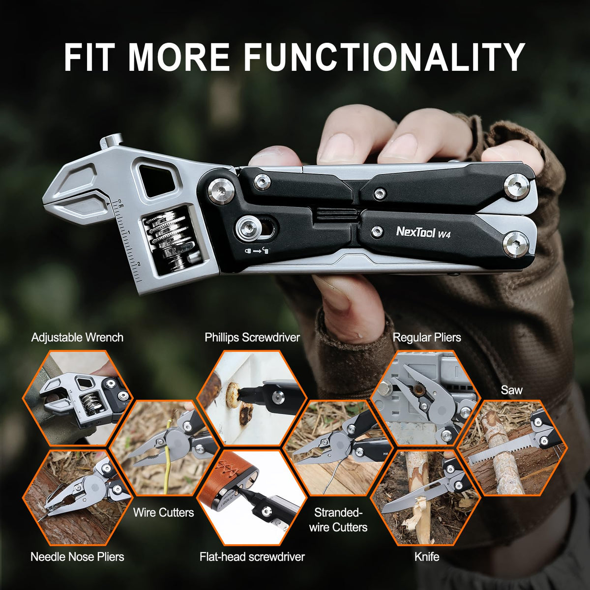 NexTool W4 ergonomic grip and lightweight design for comfort.
