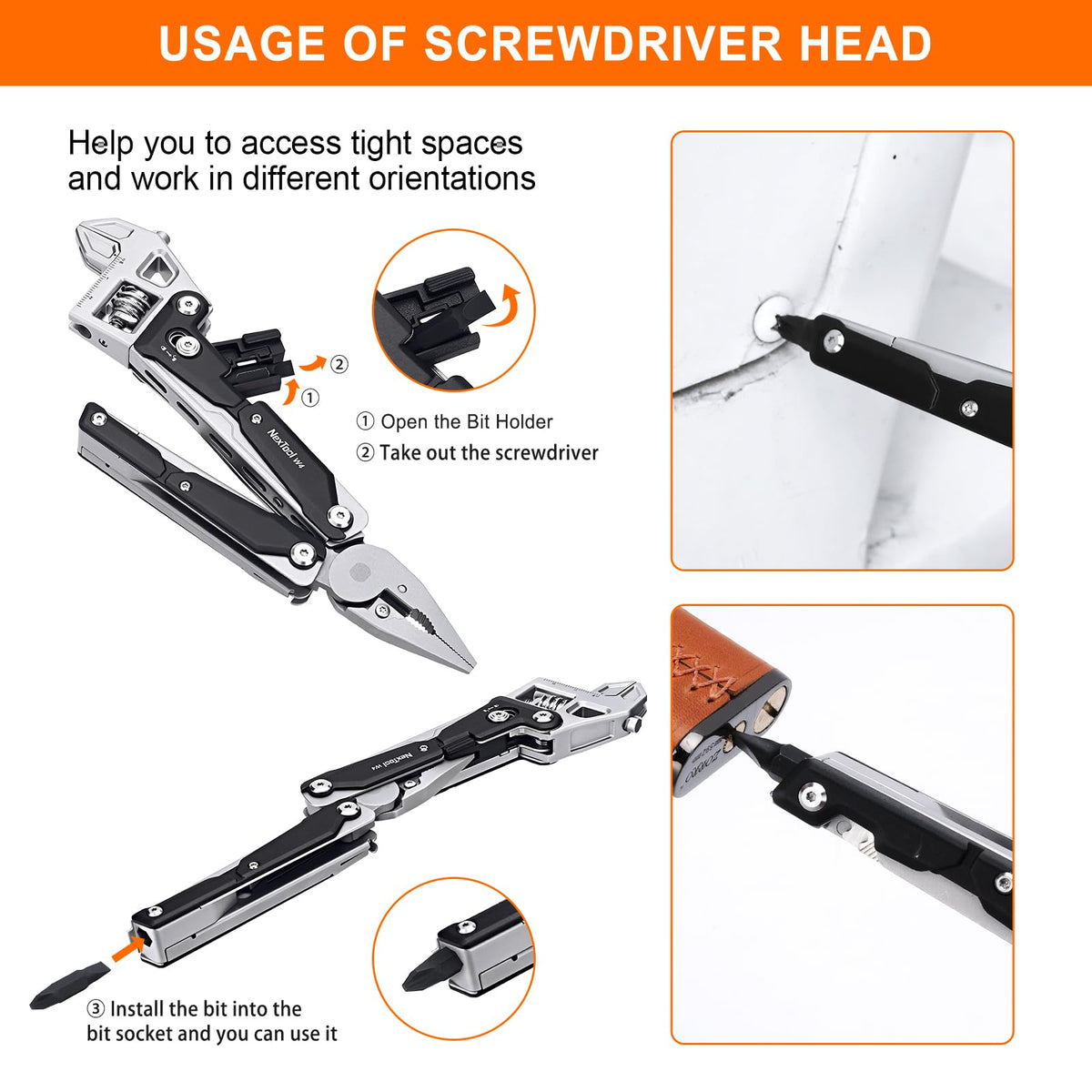 NexTool W4 locking saw with secure blade and smooth action.
