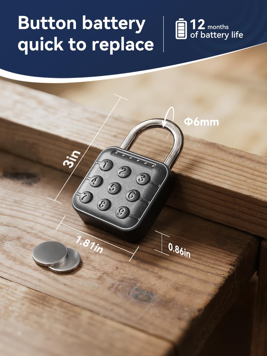 NexusLab Digital Padlock compact-design fits gym and school lockers.