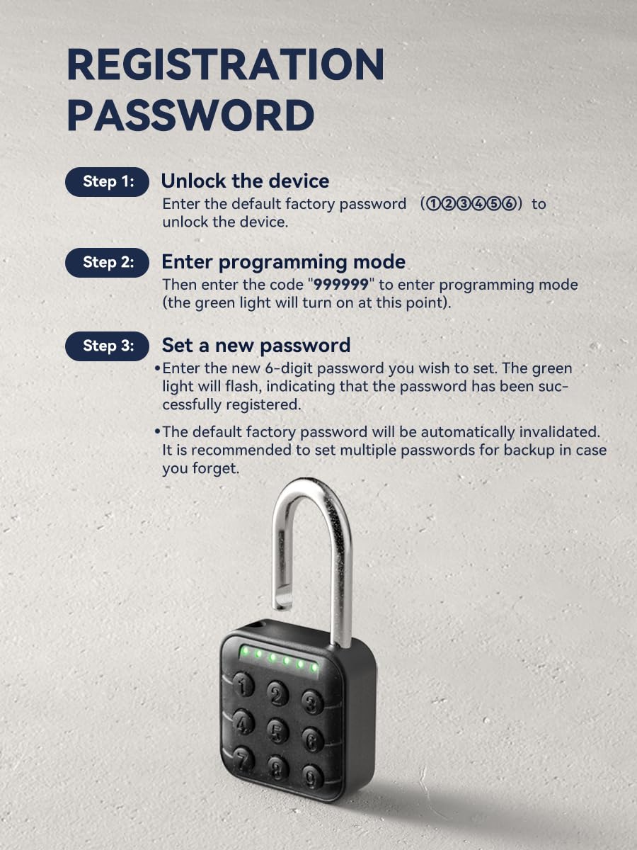 NexusLab Digital Padlock on outdoor gate illustrating weather resistance.