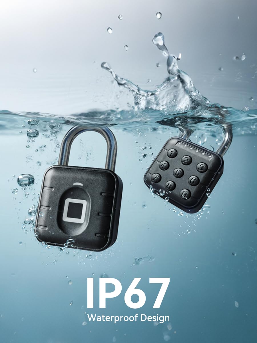 NexusLab Digital Padlock in use at gym locker demonstrating keyless entry.