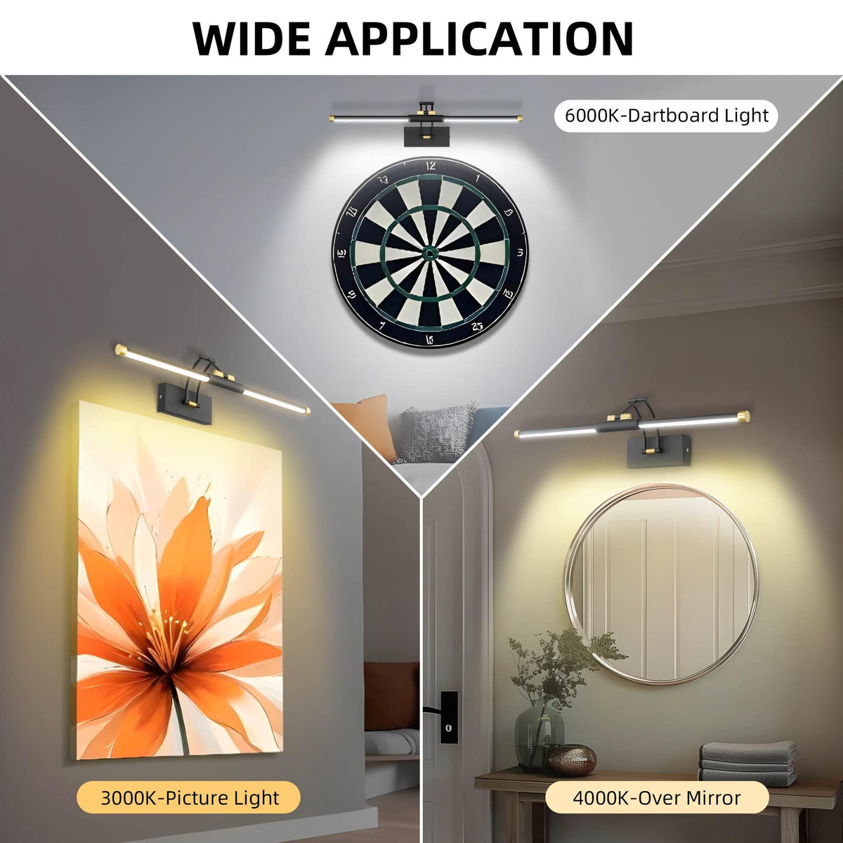 Neymlya mounting kit enables quick wireless wall installation.