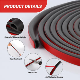Neyway weather strip cross-section highlights flexible D-shape for versatile sealing
