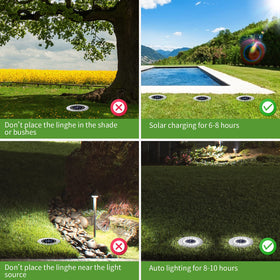 NFESOLAR long charging powers 8-12 hours of light after sun