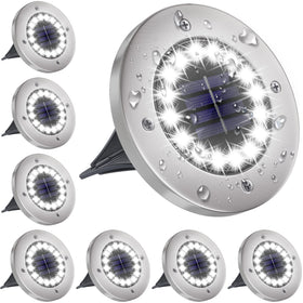 NFESOLAR 16 LED outdoor solar light brightens pathways without wiring