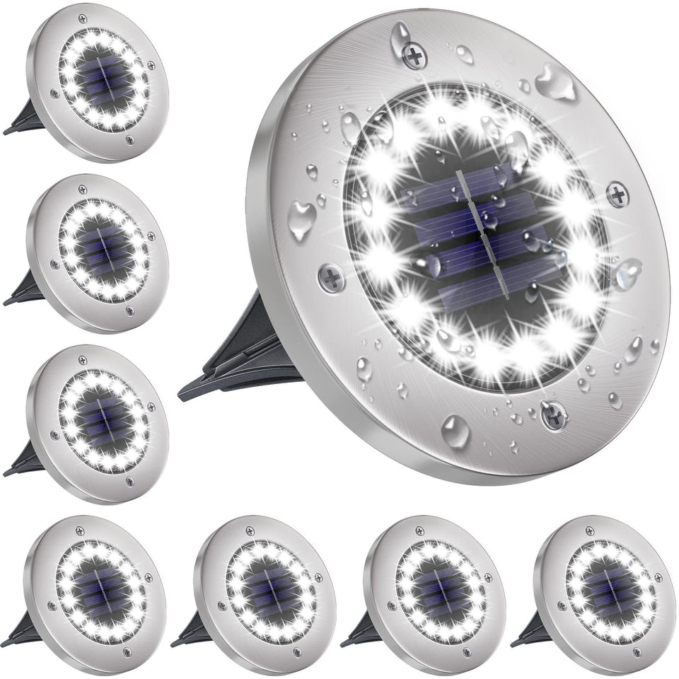 NFESOLAR 16 LED outdoor solar light brightens pathways without wiring