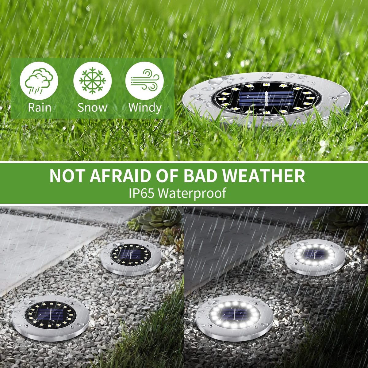NFESOLAR garden path light provides bright LED illumination for walkways