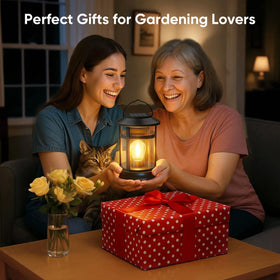 NFEVER outdoor lantern on a porch highlighting IP65 weatherproof design.