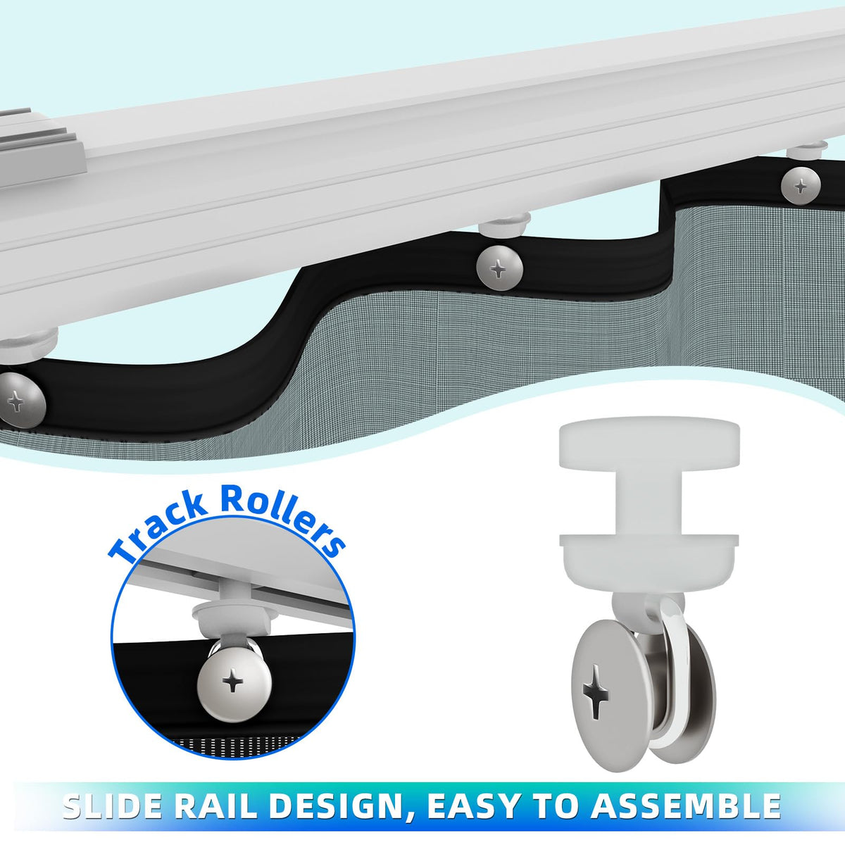 NGNFZQ aluminum rail-tracks provide durable support