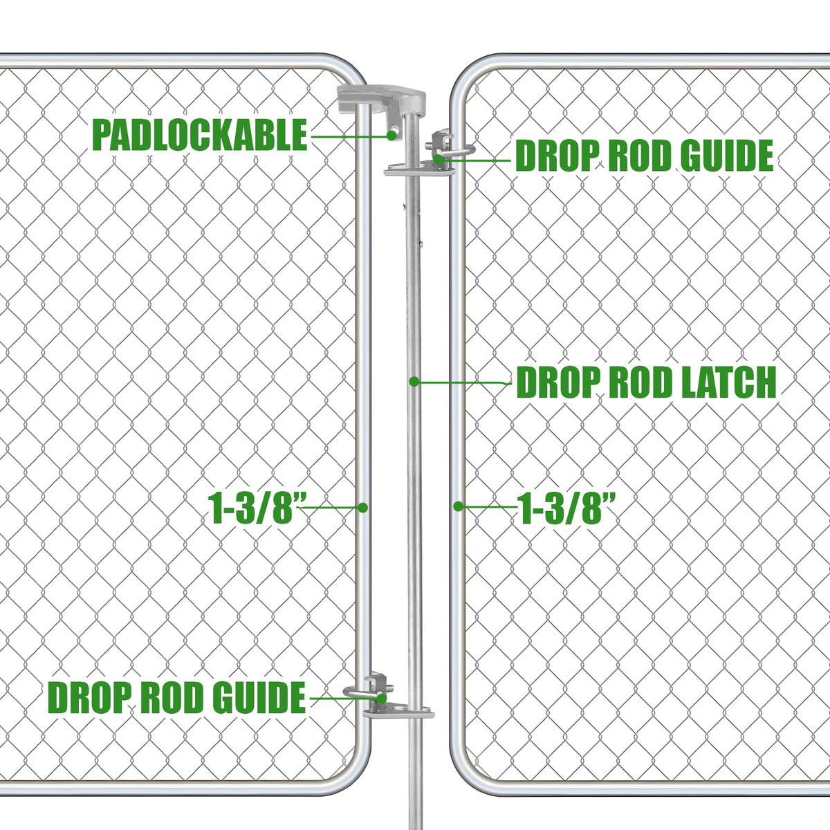 NIANRONGHUA ground insertion guides aid precise drop rod placement.