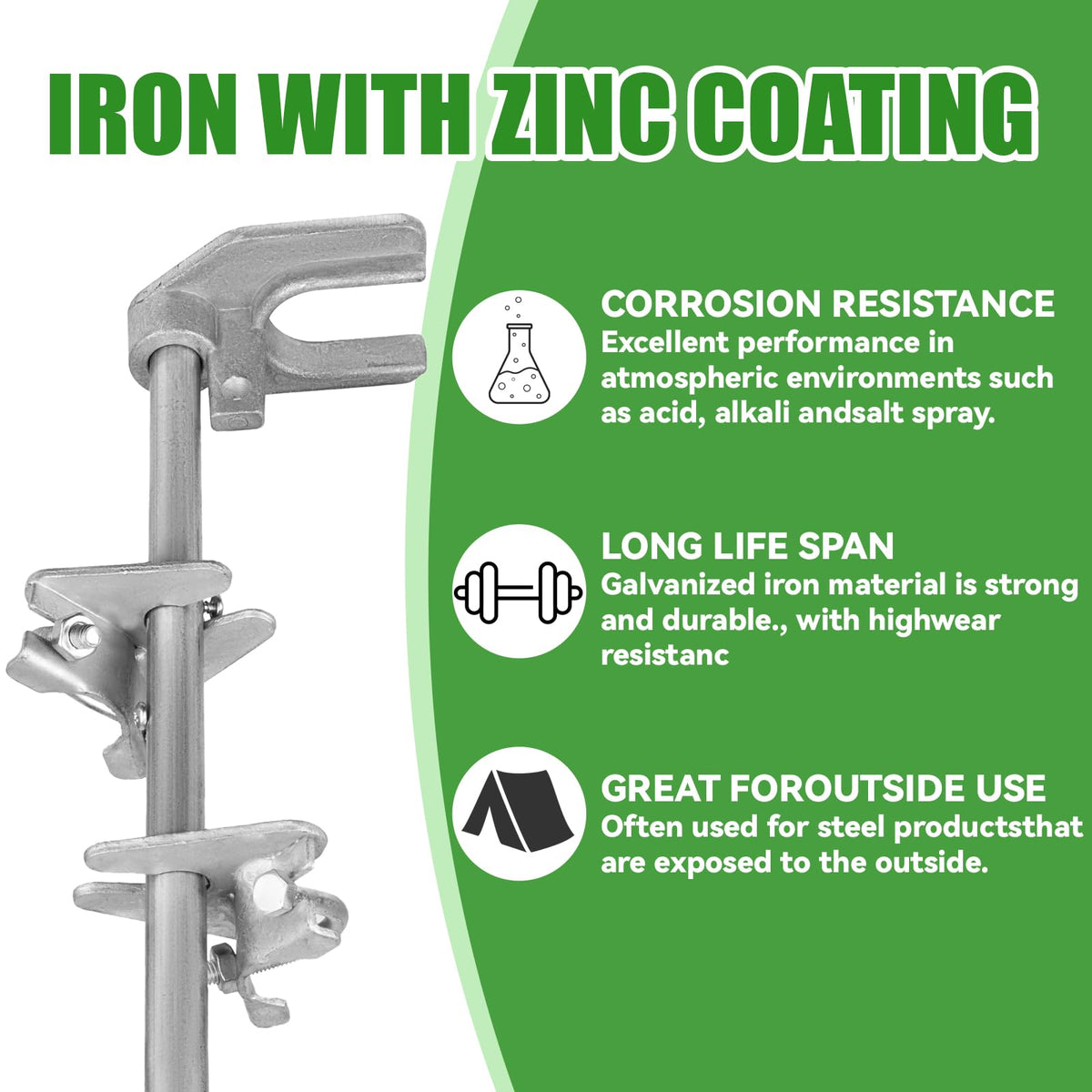 NIANRONGHUA 36-inch drop rod kit with mounting screws for fast setup.