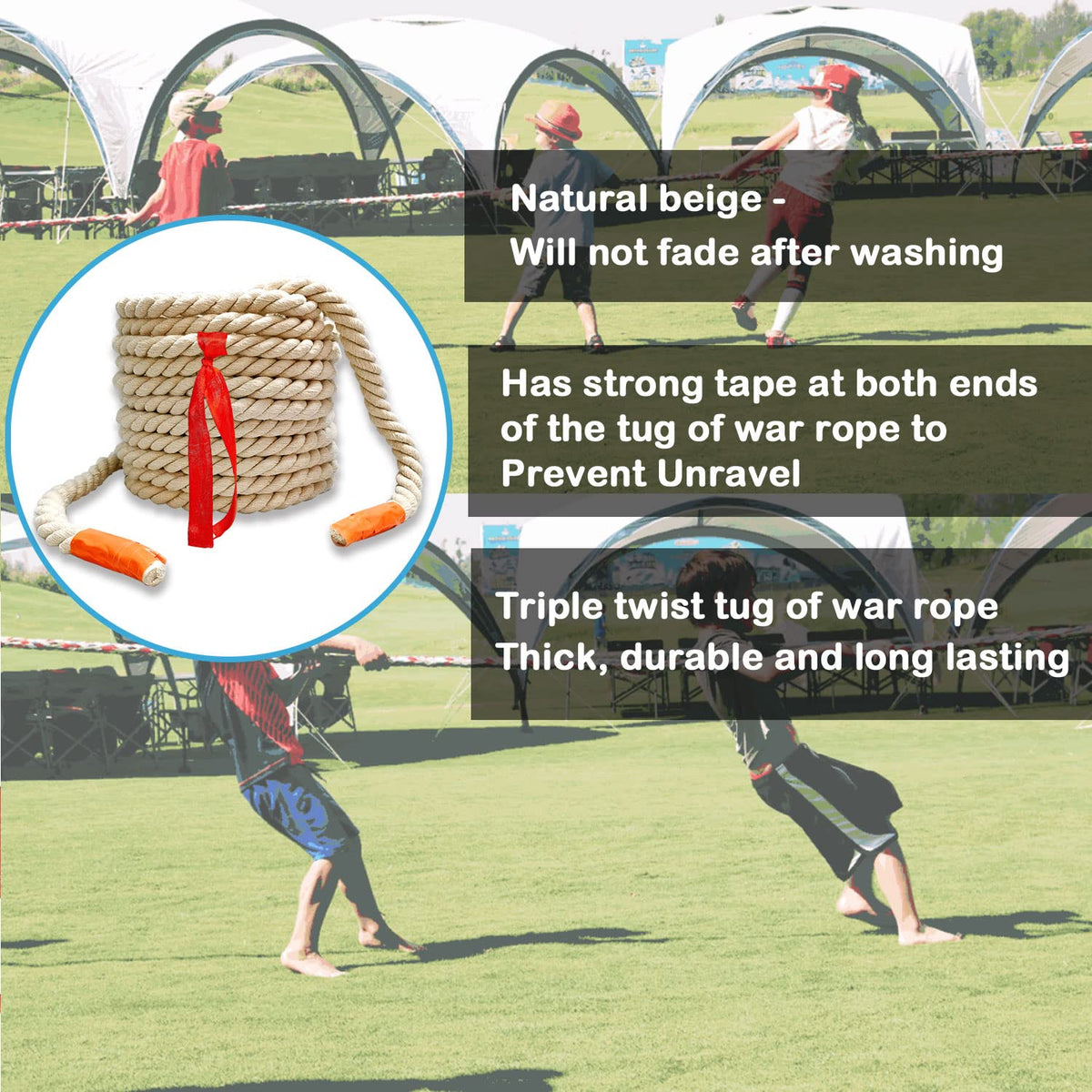 Niantime portable storage bag keeping rope and accessories organized.