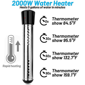 NiaoChao fast-heating 5-gallon setup—ideal for baths and outdoor use.