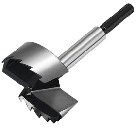 NIBBLAX 3 inch Forstner bit drilling clean flat bottom holes in wood