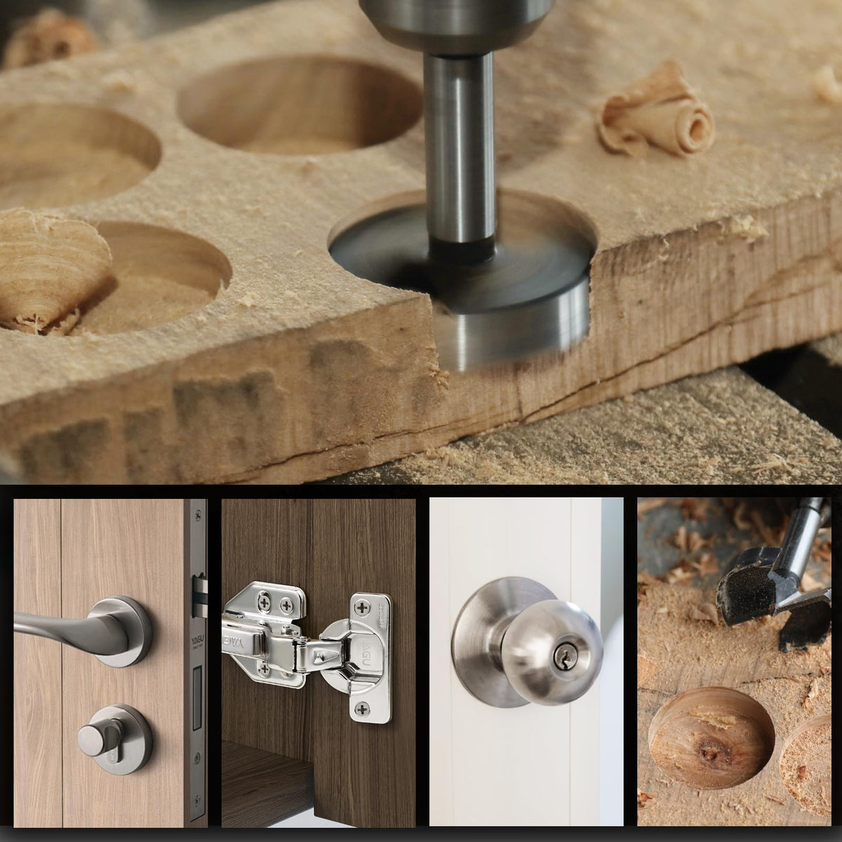 NIBBLAX Forstner bit works with hardwood softwood composites plywood and plastic