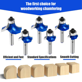 NICAVKIT roundover bit with 1/4 in shank for 5/16 in radius edge finishing