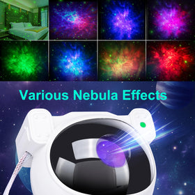 NICAYET nebula projection on walls creates immersive galaxy ceiling ambiance