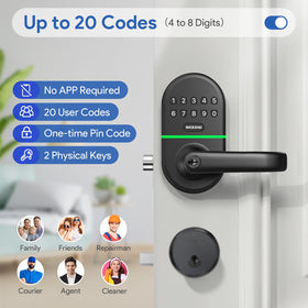 Nice Digi keypad with backlit display enables easy night use.
