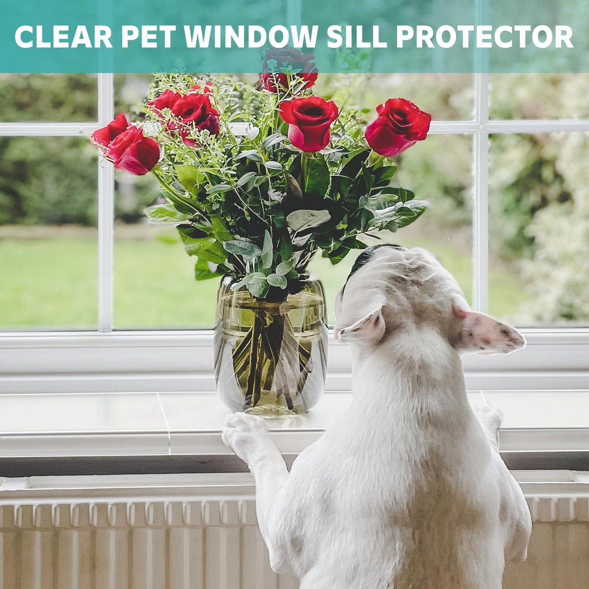 NICERINC PET crystal-clear protector keeps window frames safe.