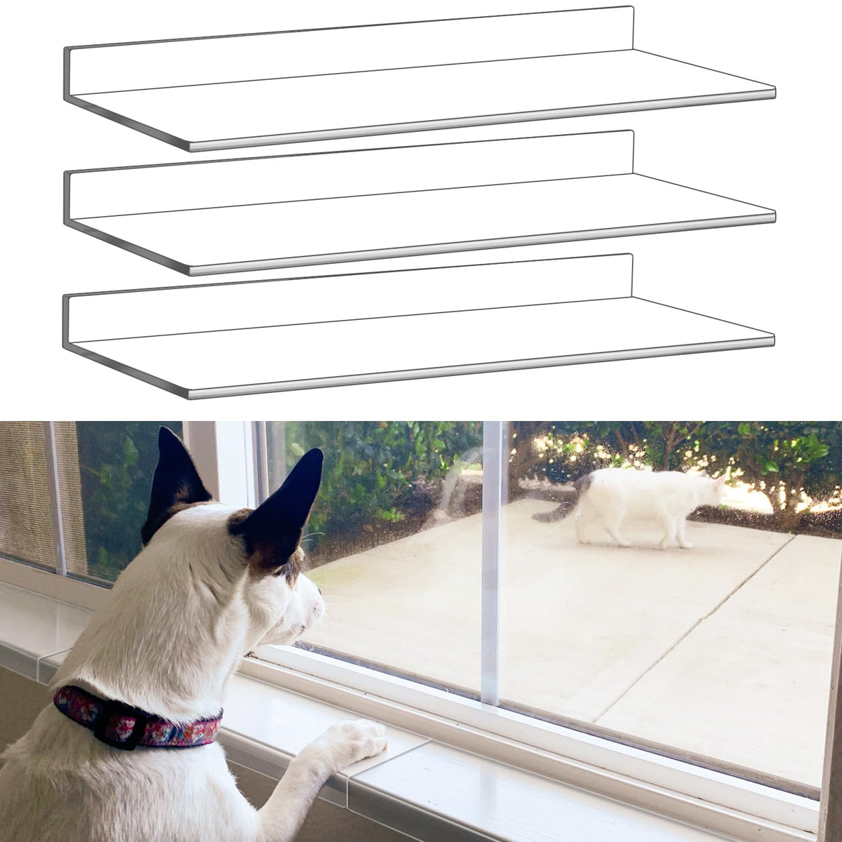 NICERINC PET window sill protector 3-pack shields sills from pet scratches.