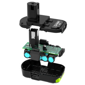 Nicetoro 18V ONE+ battery with LED indicator for quick power checks.