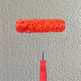 Nichiyo 7'' patterned roller creating brick texture for decorative walls