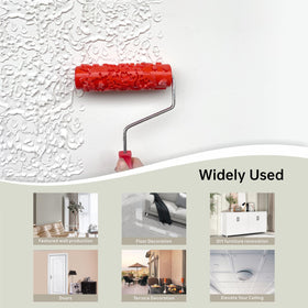 Nichiyo texture roller creates negative imprint patterns on textured mediums