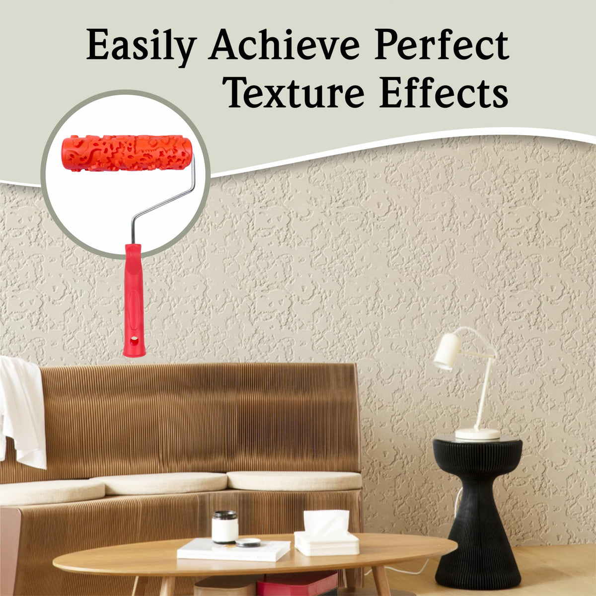 Nichiyo 7inch texture roller shows versatile DIY decoration options