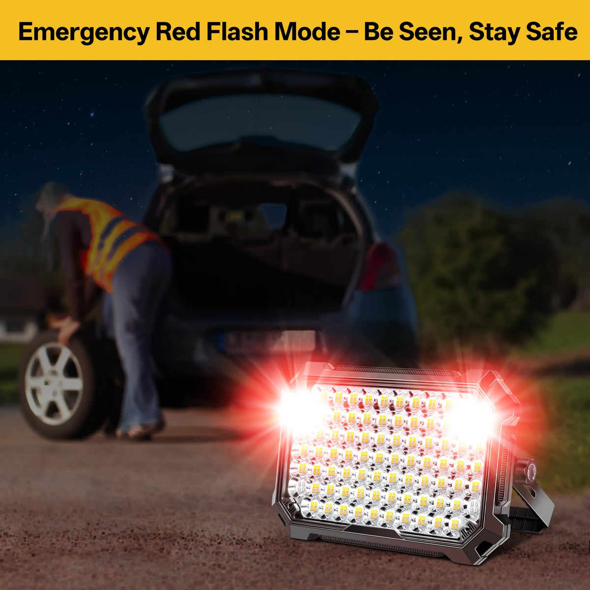 NICKLUC LED work light IP65-durable housing withstands rain and dust