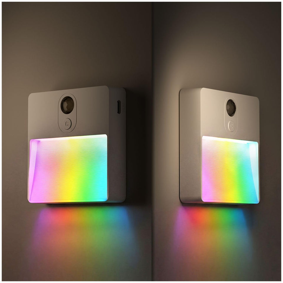 NICKLUC motion night light on a closet, hands-free illumination for safe access.