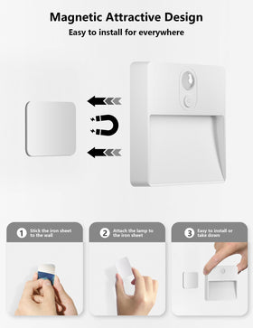 NICKLUC stair light detects movement up to 4 meters.