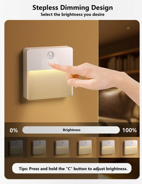 NICKLUC under-cabinet light brightening a kitchen workspace with color options.