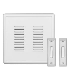 Nicor PrimeChime Plus 2 wired doorbell kit with dual buttons for front and rear entrances