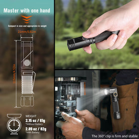 NICRON B74pro shines for hiking and camping with 1000 lumens.