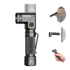 NICRON B74pro right-angle light for hands-free illumination during tasks.