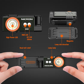 NICRON D10 UV 395nm illumination for specialty inspection or marking